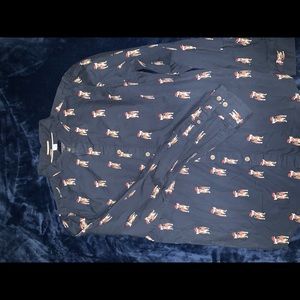 Christmas long sleeve dress shirt,